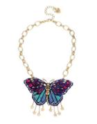 Betsey Johnson Multi-color Butterfly Pendant