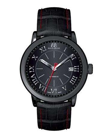 88 Rue Du Rhone Men's Double 8 Origin Leather Watch With Black Dial