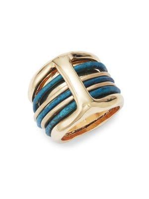 Robert Lee Morris Collection Patina Goldplated Ring