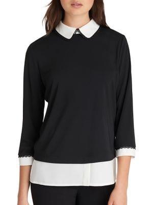 Karl Lagerfeld Paris Collared Blouse