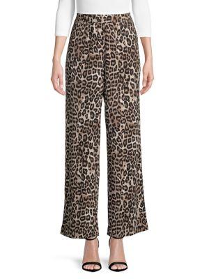 Context Leopard Wide-leg Pants