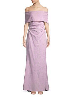 Vince Camuto Floral Lace Gown