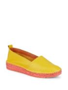 Andre Assous Indigo Leather Platform Espadrilles