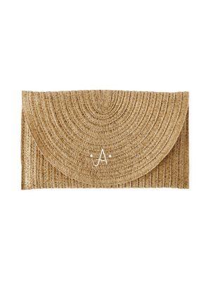 Cathy's Concepts Personalized Straw Envelope Clutch