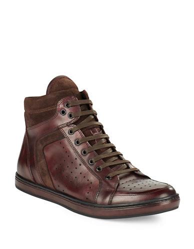 Kenneth Cole New York Big Brand Leather Sneakers