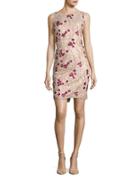 Calvin Klein Sleeveless Floral Sequined Dress