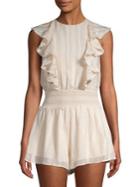 Finders Striped Ruffle Romper