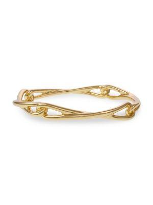 Laundry By Shelli Segal Montebello Goldtone Interlocking Bangle Bracelet
