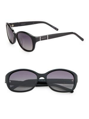 Polaroid 54mm Polarized Tortoise Shell Round Sunglasses