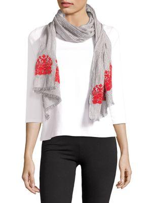 Lauren Ralph Lauren Embroidered Cotton Scarf