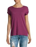 Free People Cotton-blend Roundneck Tee