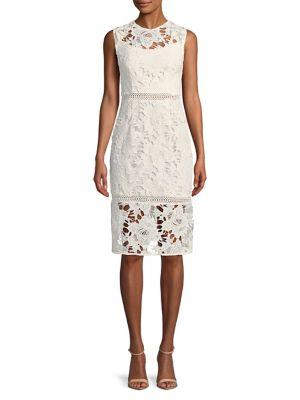 Cooper St Sleeveless Lace Midi Dres