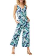 Tommy Bahama Leinani Leaves Wide-leg Jumpsuit