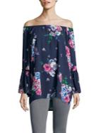 Context Bell-sleeve Floral Top