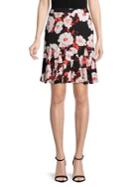 Karl Lagerfeld Paris Printed Flippy Skirt