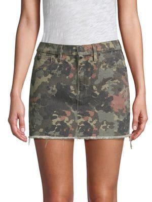 Hudson Jeans Viper Mini Camo Skirt