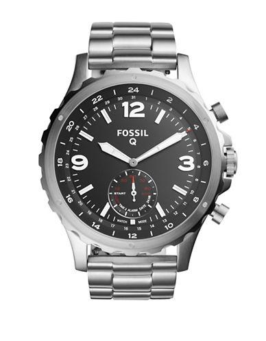 Fossil Q Nate Hybrid Stainless Steel Bracelet Sportwatch