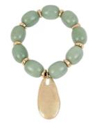Robert Lee Morris Collection Jade Bracelet With Paddle Charm