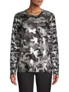 Michael Michael Kors Camouflage Cotton Top