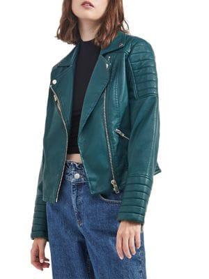 Miss Selfridge Full-zip Biker Jacket
