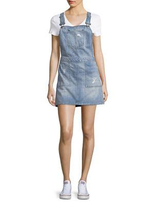 Vero Moda Denim Pinafore Dress