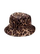 Steve Madden Reversible Leopard-print Bucket Hat