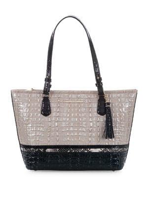 Brahmin Asher Medium Embossed Leather Tote