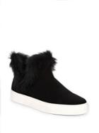 Rachel Zoe Brooklyn Suede And Shearling Sneaker Booties