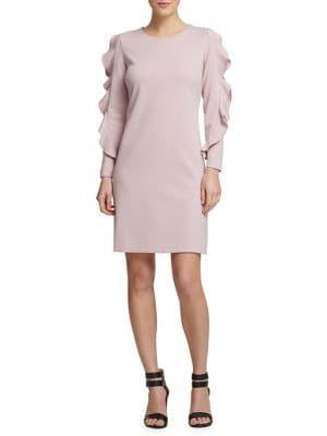 Donna Karan Long-sleeve Sheath Dress