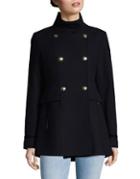 Vince Camuto Military Double-breasted Coat