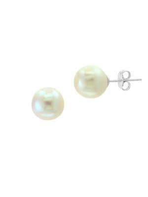 Effy 11mm Round Freshwater Pearl, Sterling Silver Stud Earrings