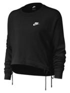 Nike Lace-up Hem Cotton Blend Sweatshirt