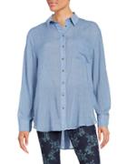 Free People That's A Wrap Oversized Oxford Shirt