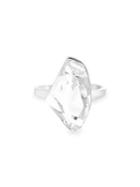 Lord & Taylor Abstract Sterling Silver & Swarovski Crystal Ring