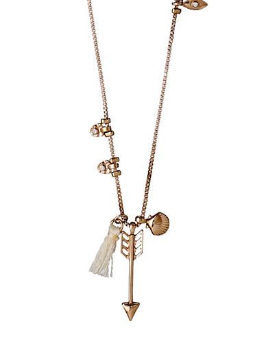 Pilgrim Lianne Czech Crystal-studded Multi-charm Necklace