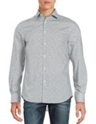 Perry Ellis Dotted Cotton Sportshirt
