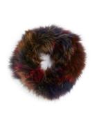 Adrienne Landau Multicolor Fox Fur Headband