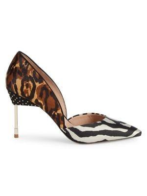 Kurt Geiger London Leopard-print Cow Leather Pumps