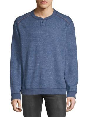 Tommy Bahama Flipsider Split Neck Reversible Sweatshirt