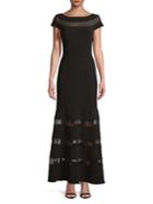 Vince Camuto Illusion Sheath Gown