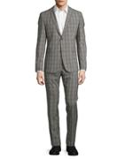 Strellson Madden Wool Plaid Suit