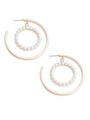 Design Lab Beaded Orbital Earrings