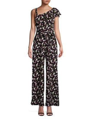 Gabby Skye Floral-print Jumpsuit