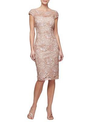 Alex Evenings Plus Embroidered Shift Dress