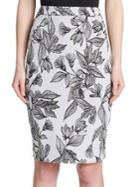 Calvin Klein Floral-print Pencil Skirt
