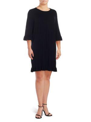 Context Plus Ruffled-sleeve Sweater Dress