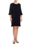 Context Plus Ruffled-sleeve Sweater Dress