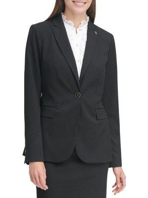Tommy Hilfiger Peak-lapel Pindot Blazer