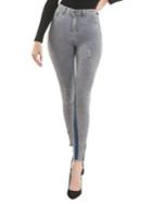 La La Anthony High-rise Side Zip Skinny Jeans