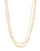 Lord & Taylor Mother-of-pearl And Sterling Silver Multi-strand Necklace